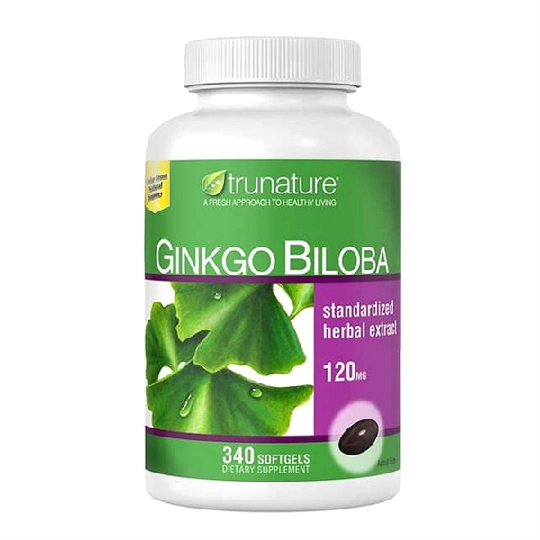 Viên uống bổ não Ginkgo Biloba 120mg Trunature của Mỹ 340 viên
