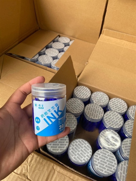 Ống mực bút máy xóa được INK 0025 1 HỘP 30 CÁI X2.5= 75( ĐEN, XANH, TÍM)