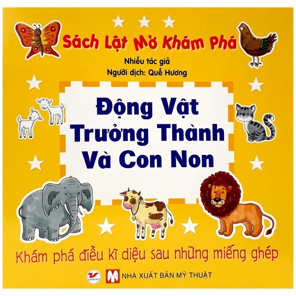 Sách lật mở khám phá- Động vật trưởng thành và con non