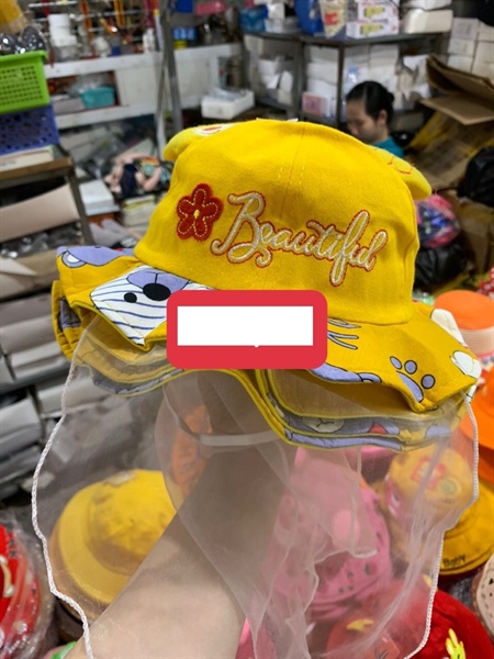 Mũ vải trẻ em họa tiết hoạt hình