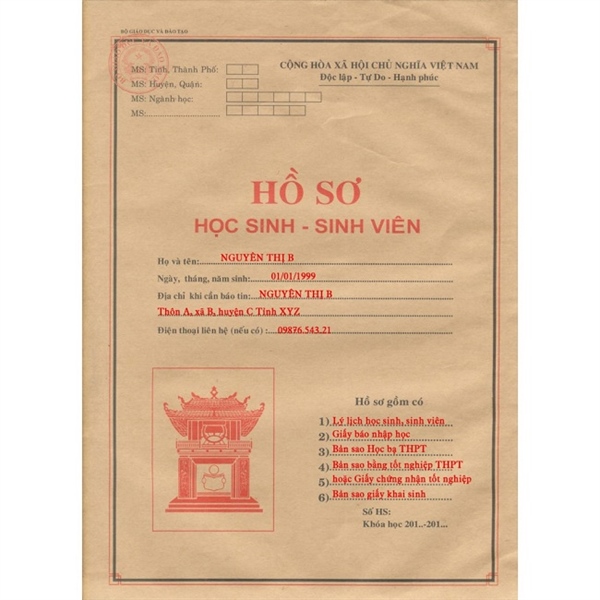 Hồ sơ sinh viên
