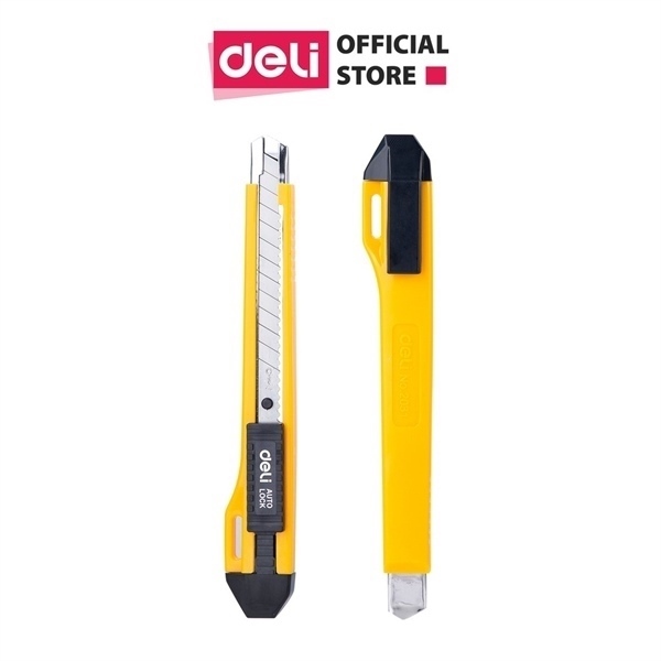 DAO RỌC GIẤY TRUNG DELI , MÀU VÀNG 1 CÁI E2031