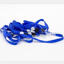 Dây đeo thẻ lụa dầy kẹp