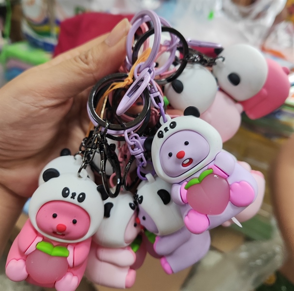 Móc khóa đèn ếch xanh, gấu loopy