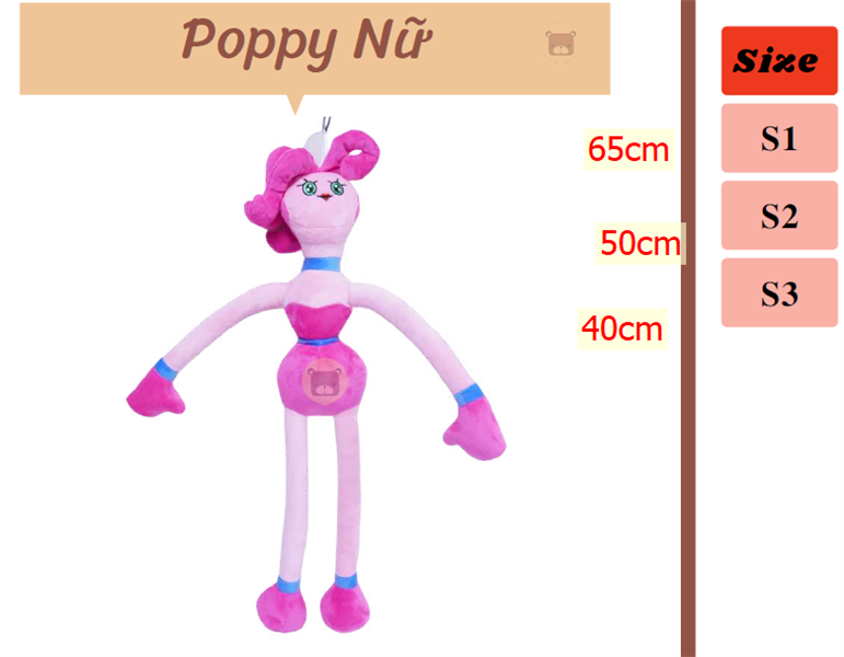 Hoa Thái- Poopy nữ số 3 40cm