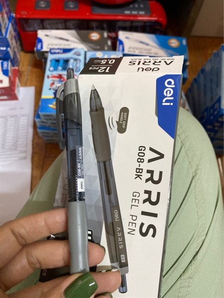 Bút gel Deli G08 đen