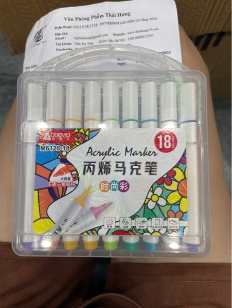 MÀU ACRYLIC MARKER 18M