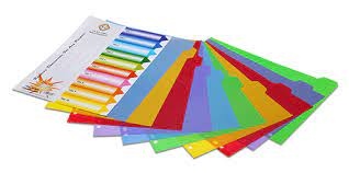 Bìa phân trang nhựa