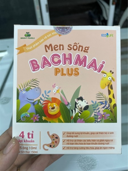 Men sống bạch mai Plus H15 ống