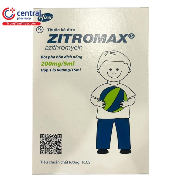 Zitromax SR 200mg/5ml lọ 15ml