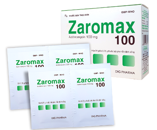 Zaromax 100 Gói/0,75gr h/24 t/3456