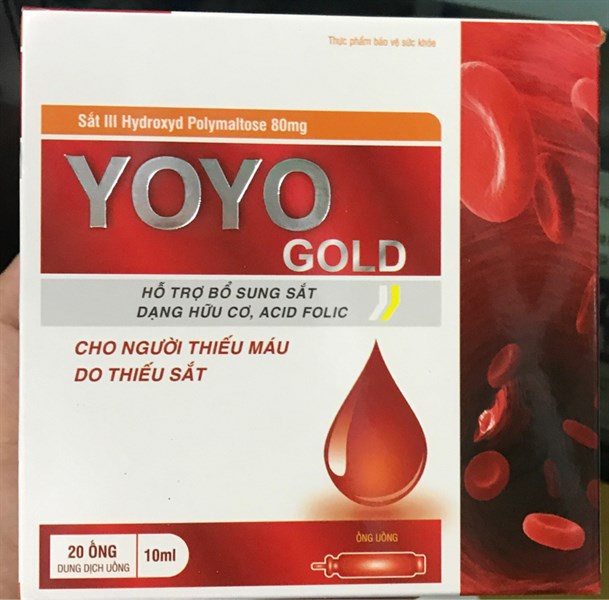 Bổ máu Yoyo Gold 20 ống