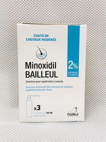 MINOXIDIL BAILLEUL 2% Xịt chân tóc kích thích mọc tóc