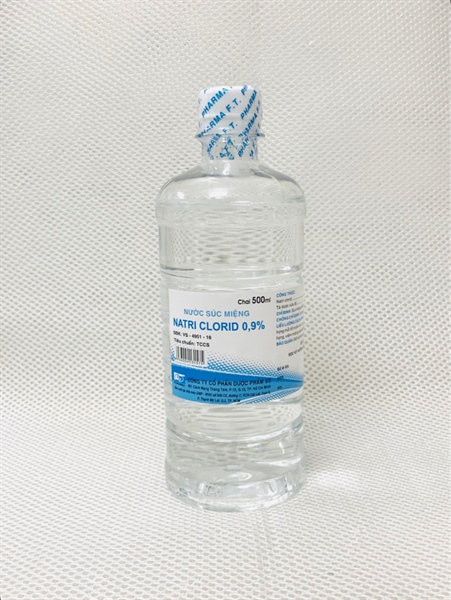 Nước súc miệng NATRI CLORID 0.9% Dược Phẩm 3/2 500ml