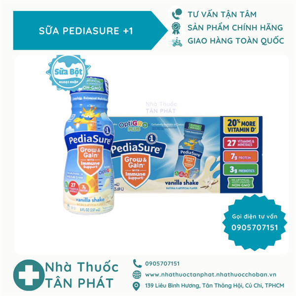 Kirkland Sữa Pediasure nước USA ch/237ml