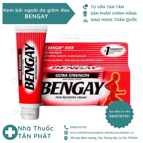 Gel giảm đau nhức xương khớp BENGAY Ultra Strength hộp 2 tuýp x 113g Johnson & Johnson - hàng Mĩ xách tay
