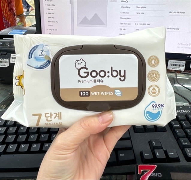 Khăn ướt Gooby Hàn Quốc 100 tờ