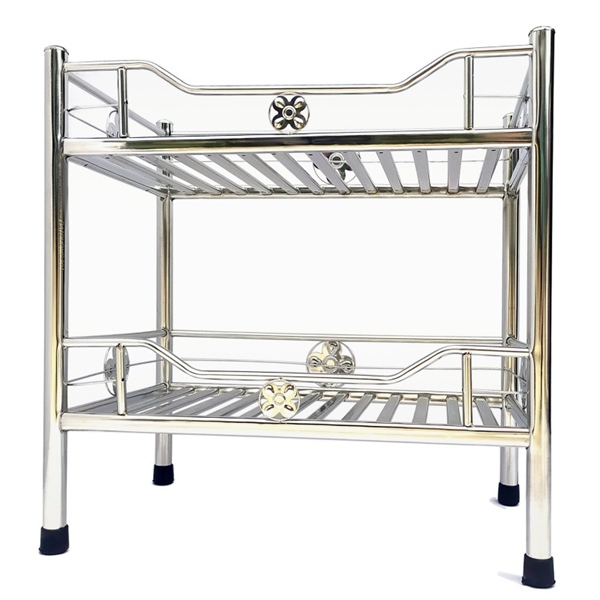 Kệ chén đặt bàn 2 tầng 60x40 I2 ống dẹt (I)