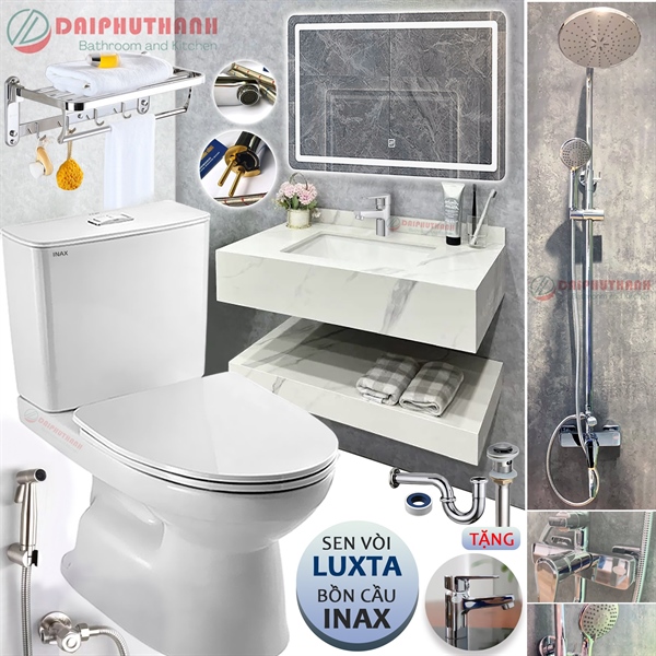 Combo nhà tắm Inax-Luxta INLT02 sen vòi nóng lạnh (I)