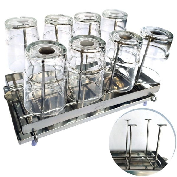 Khay úp ly inox 304 30x15cm (I)