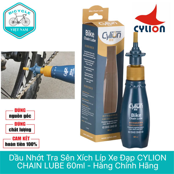 Dầu Nhớt Tra Sên Xích Líp Xe Đạp CYLION CHAIN LUBE 60ml – Hàng Chính Hãng, Bôi Trơn Hiệu Quả