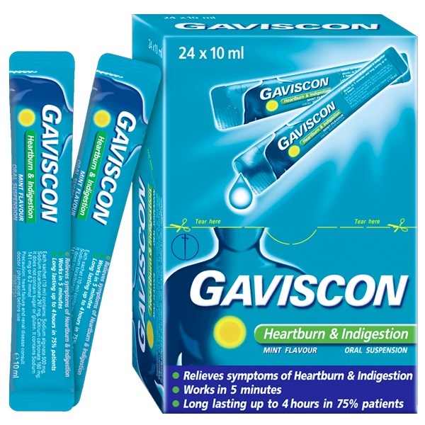 Gaviscon xanh H/24 gói