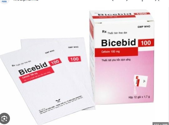 Bicebid cefixime 100mg H12g