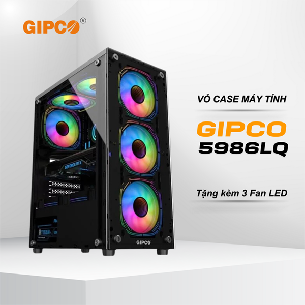 CASE MÁY TÍNH GIPCO 5986LQ - Chính hãng