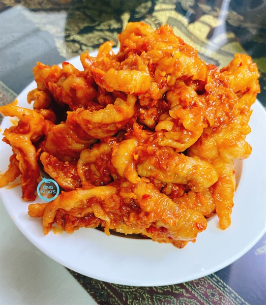 Chân Gà xào SaTe (NHỎ)