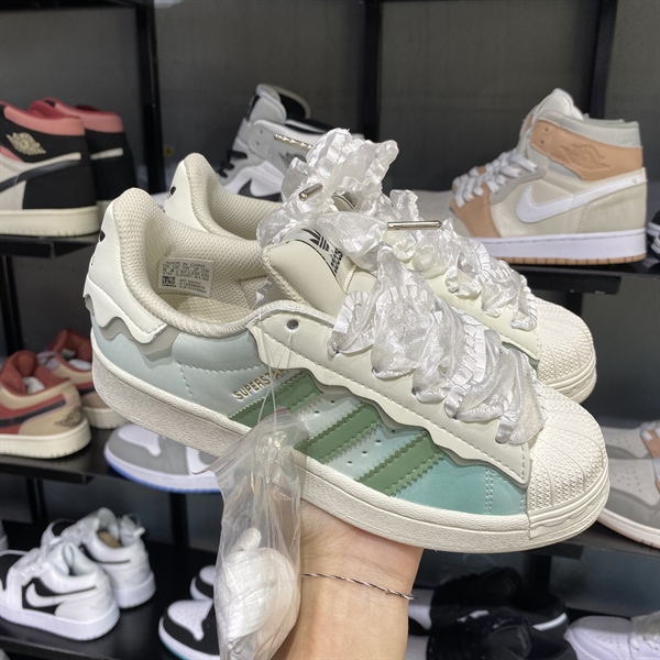 Adidas Superstar Sò Xanh