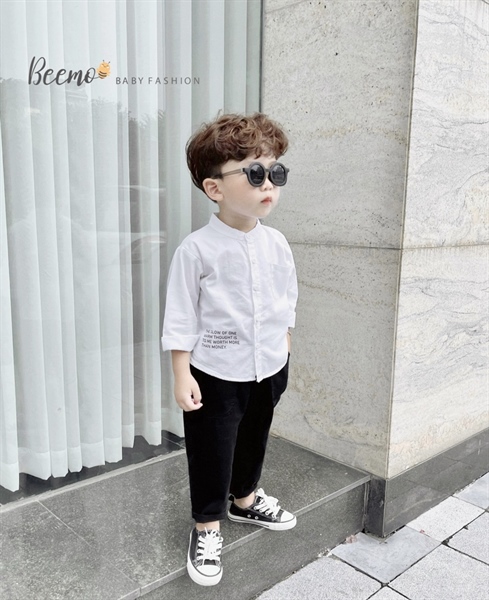 P546 Set bộ sơ mi trắng