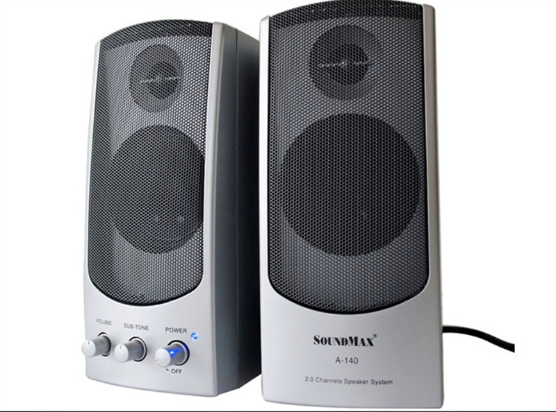 Loa 2.0 SOUNDMAX A140 Chính hãng (Kết nối 220V) 10W