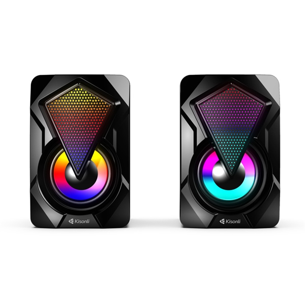 Loa 2.0 Kisonli L-9090 LED (Kết nối USB)