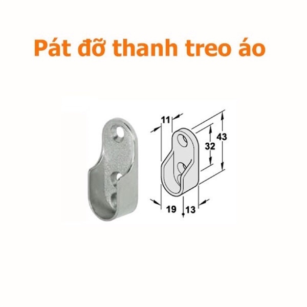 Bas đỡ thanh treo áo (Loại A)