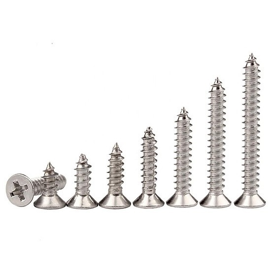Vít Gỗ đầu bằng Inox trắng