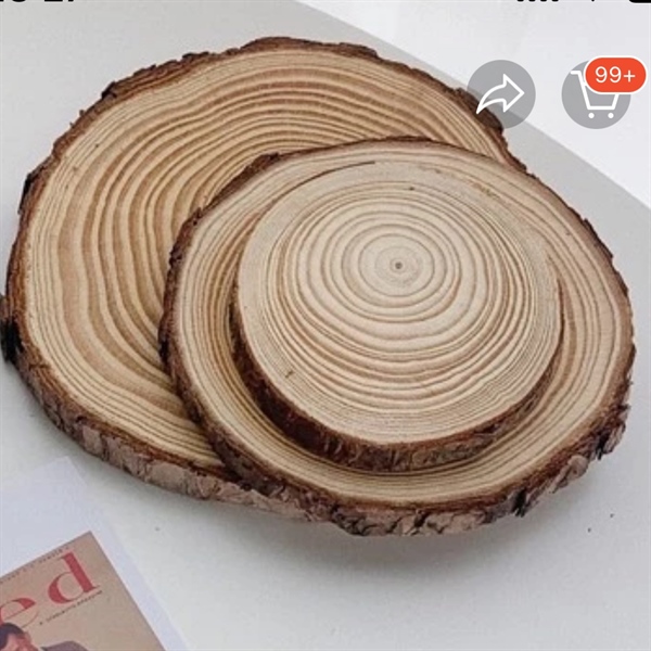 Đế gỗ lót nến