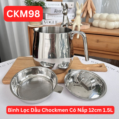 S440 - C98 Ca Đựng Lọc Dầu Chockmen 12cm 1.5L CKM-JYOP03 [T18]