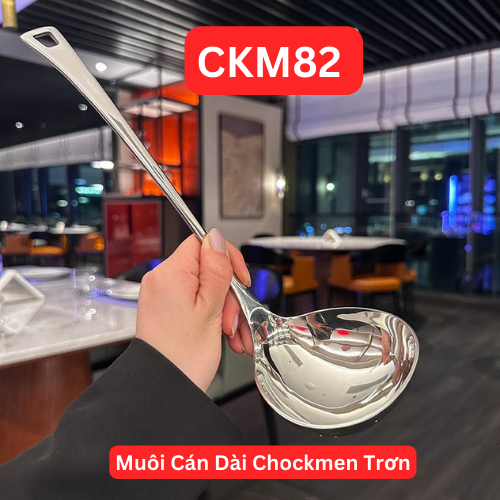 S119 - C82 Muôi Canh Dài Chockmen 29.2x9cm Trơn CKM-LD30T [T80]