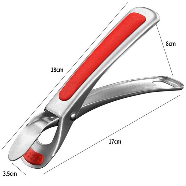S70 - O618 Kẹp Đĩa Oyatton Inox Xuất Khẩu Châu Âu 18x3.5cm OYT-AL618R - Màu Đỏ [T100]