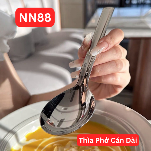 S36 - O88 Thìa Ăn Phở Cán Dài Oyatton 18.2x5cm OYT-AL88TP [T240]