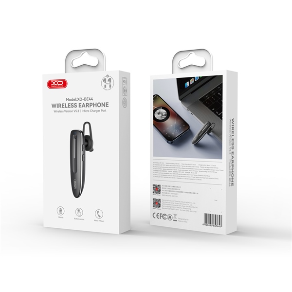 Tai Nghe 1 Bên Bluetooth XO BE44 Đen