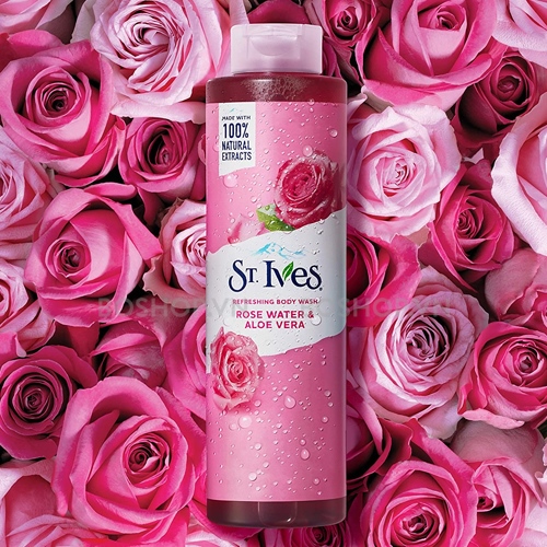 SỮA TẮM ST.IVES ROSE WATER & ALOE VERA 650ML
