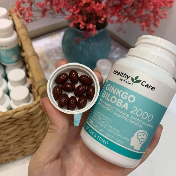 BỔ NÃO GINKGO BILOBA HEALTHY CARE 100V ÚC