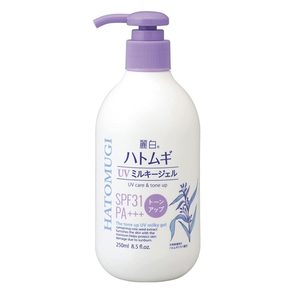 BODY LOTION HATOMUGI DƯỠNG ẨM & NÂNG TONE 250ML