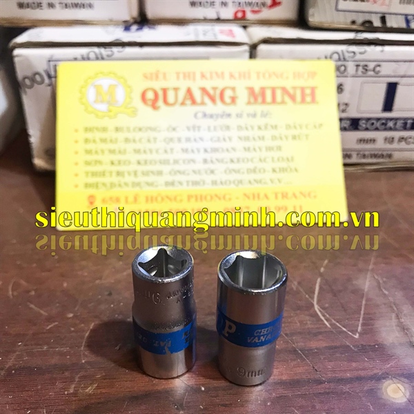 Đầu Típ 17 Dài Đức Xanh 1/2" - Lục (10c)