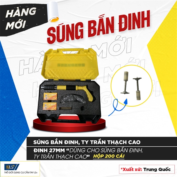 Súng Bắn Đinh Ty Trần Thạch Cao
