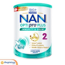 Sữa bột Nan thụy sĩ số 2 800g
