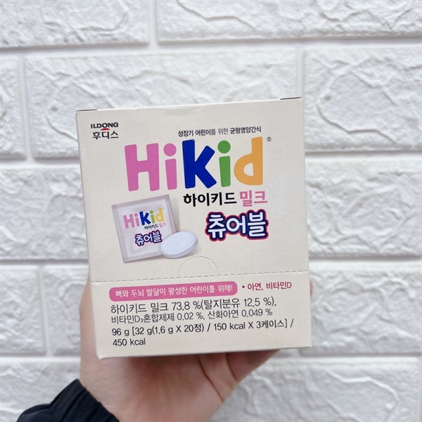 Kẹo Sữa Viên HiKid Hỗ Trợ Tăng Chiều Cao Cho Bé Từ 2 Tuổi