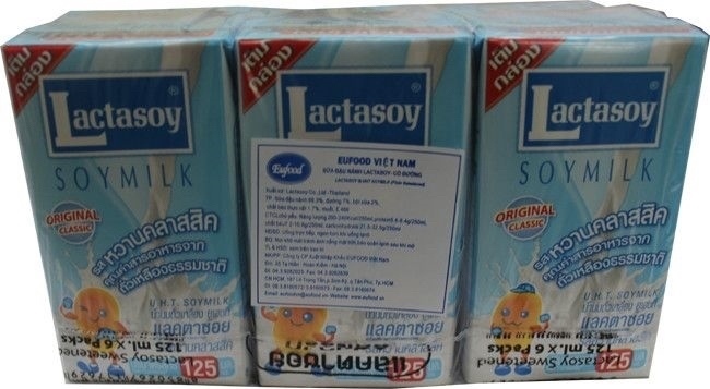 Sữa Đậu Nành Có Đường Lactasoy 125ml/豆乳