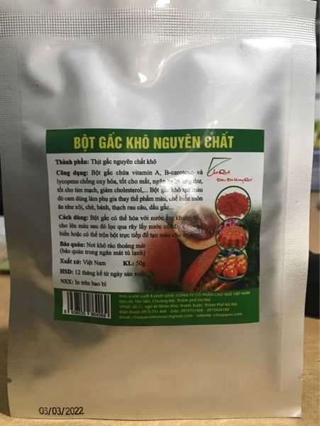 Bột Gấc Khô